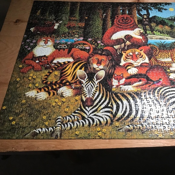 MB Vintage 1973 Charles Wysocki Americana 1000 Piece Jigsaw puzzle Jungle - Picture 5 of 6